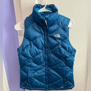 The North Face Small Womens Blue Puffer Quilt Vest